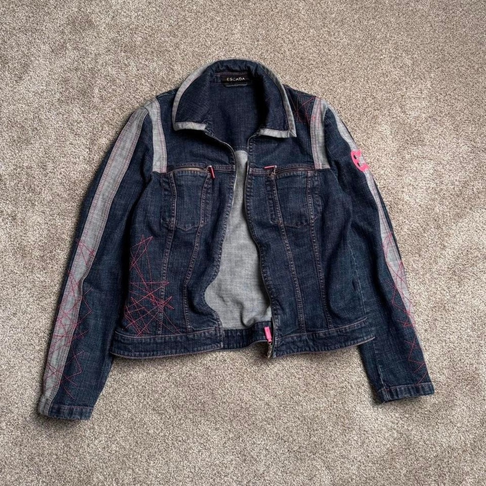 ESCADA‎ CONTRAST PANEL DENIM JACKET